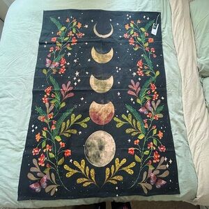 Urban Outfitters Moon Phases Floral Tapestry